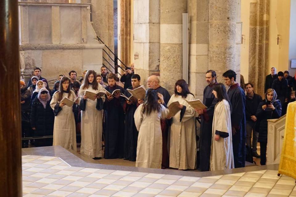Св. литургия в базиликата „Св. Амвросий“ в Милано, 19 декември 2014 г.